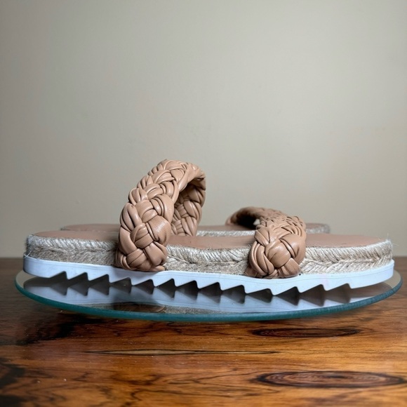 MARC FISHER Jaimee Espadrille Slide Sandal - Brown - size 7.5 - Picture 6 of 10